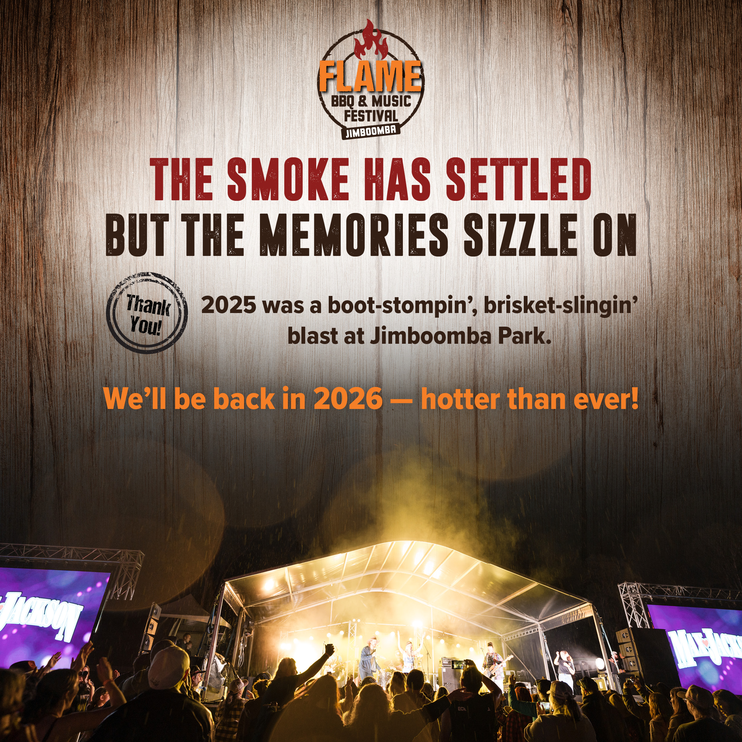 The smoke has settled but the memories sizzle on