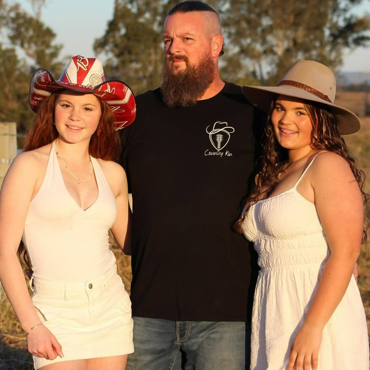 Matthew Barnes with daughters