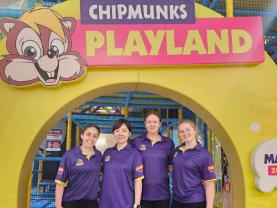 team photo at Chipmunks Playland